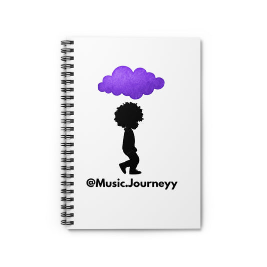 Inspiring Music.Journeyy Spiral Notebook - Ruled Line for Creative Souls