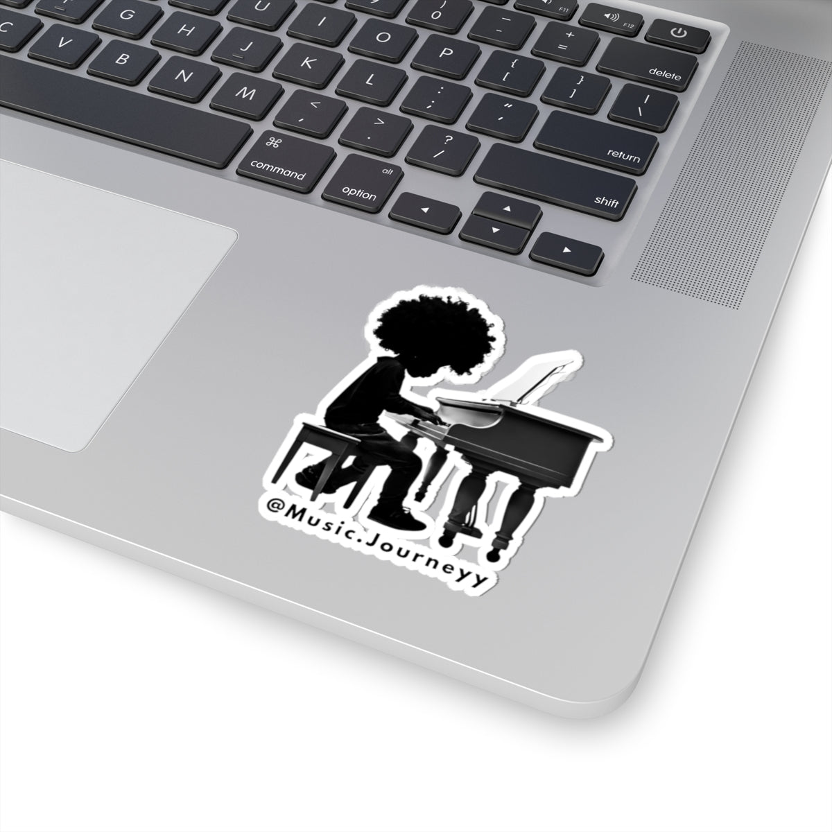 Musical Journeyy Kiss-Cut Stickers - Pianist Design
