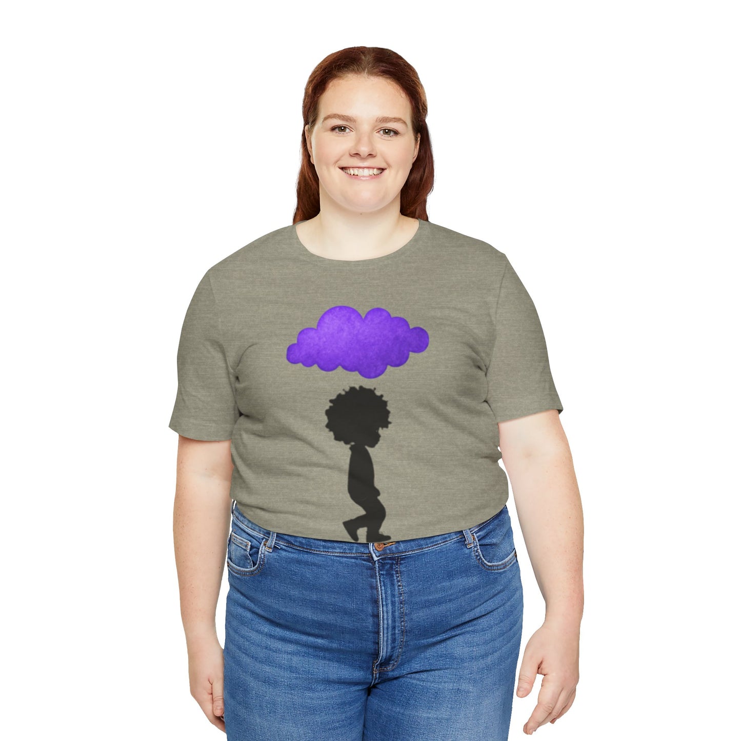 Purple Cloud Design (Paradise)- Unisex Tee - Embrace Your Creative Vibe