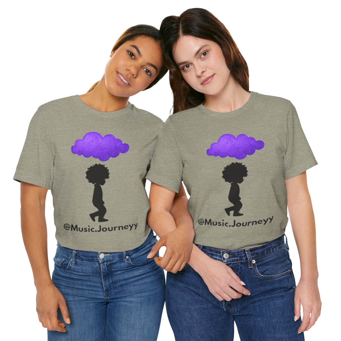 Purple Cloud Design (Paradise)- Unisex Tee - Embrace Your Creative Vibe