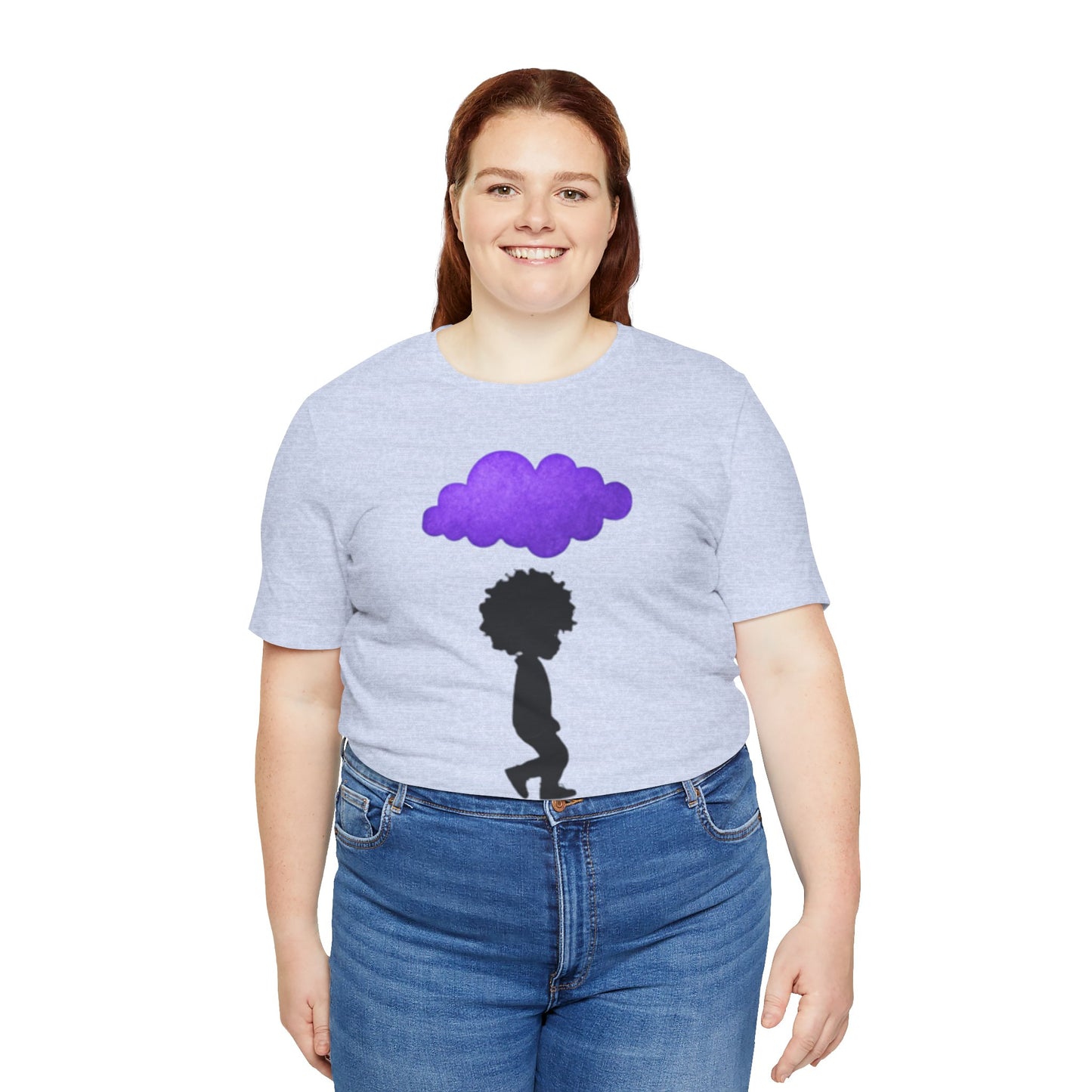 Purple Cloud Design (Paradise)- Unisex Tee - Embrace Your Creative Vibe