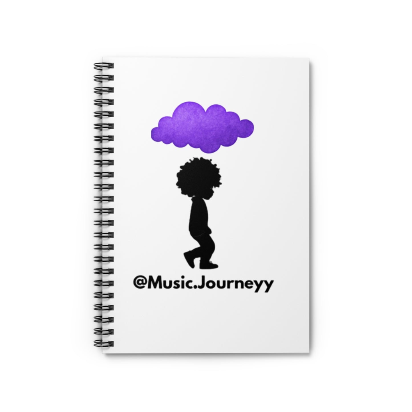 Inspiring Music.Journeyy Spiral Notebook - Ruled Line for Creative Souls