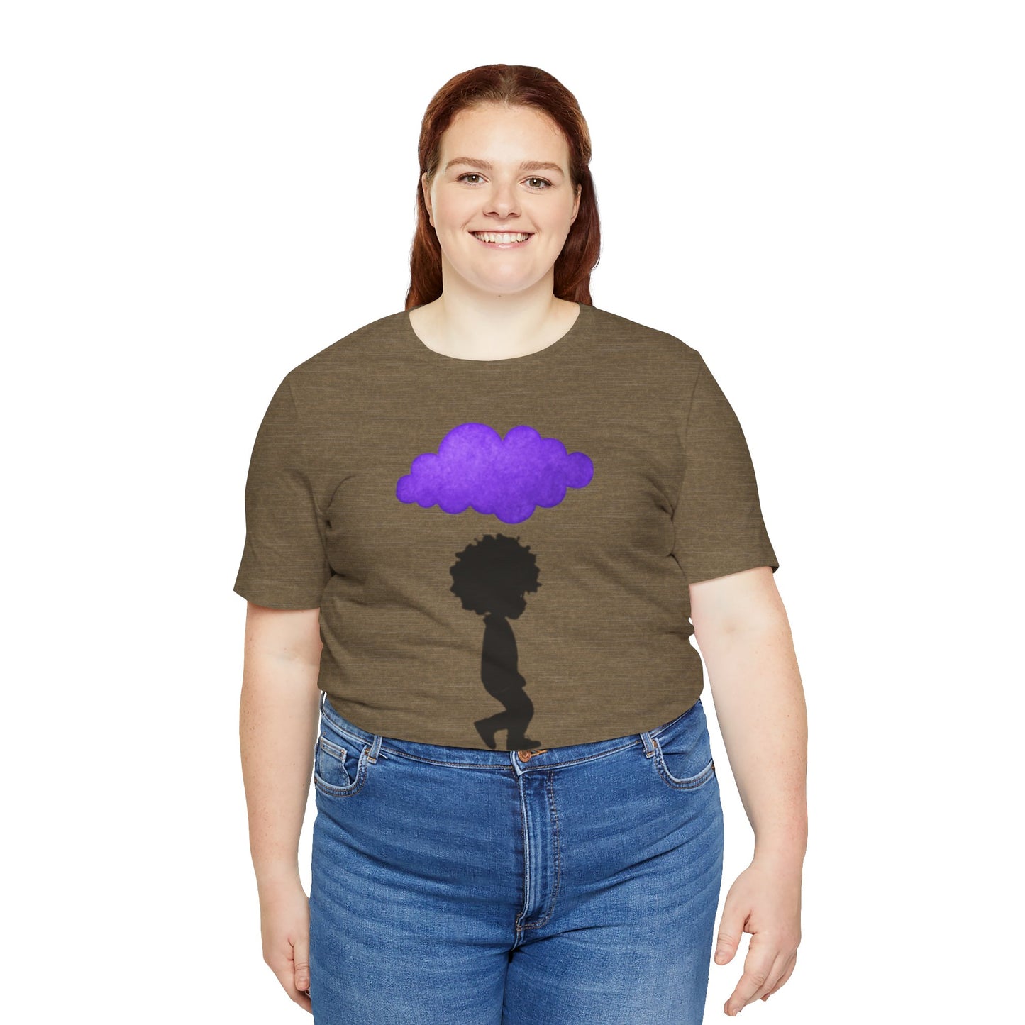 Purple Cloud Design (Paradise)- Unisex Tee - Embrace Your Creative Vibe