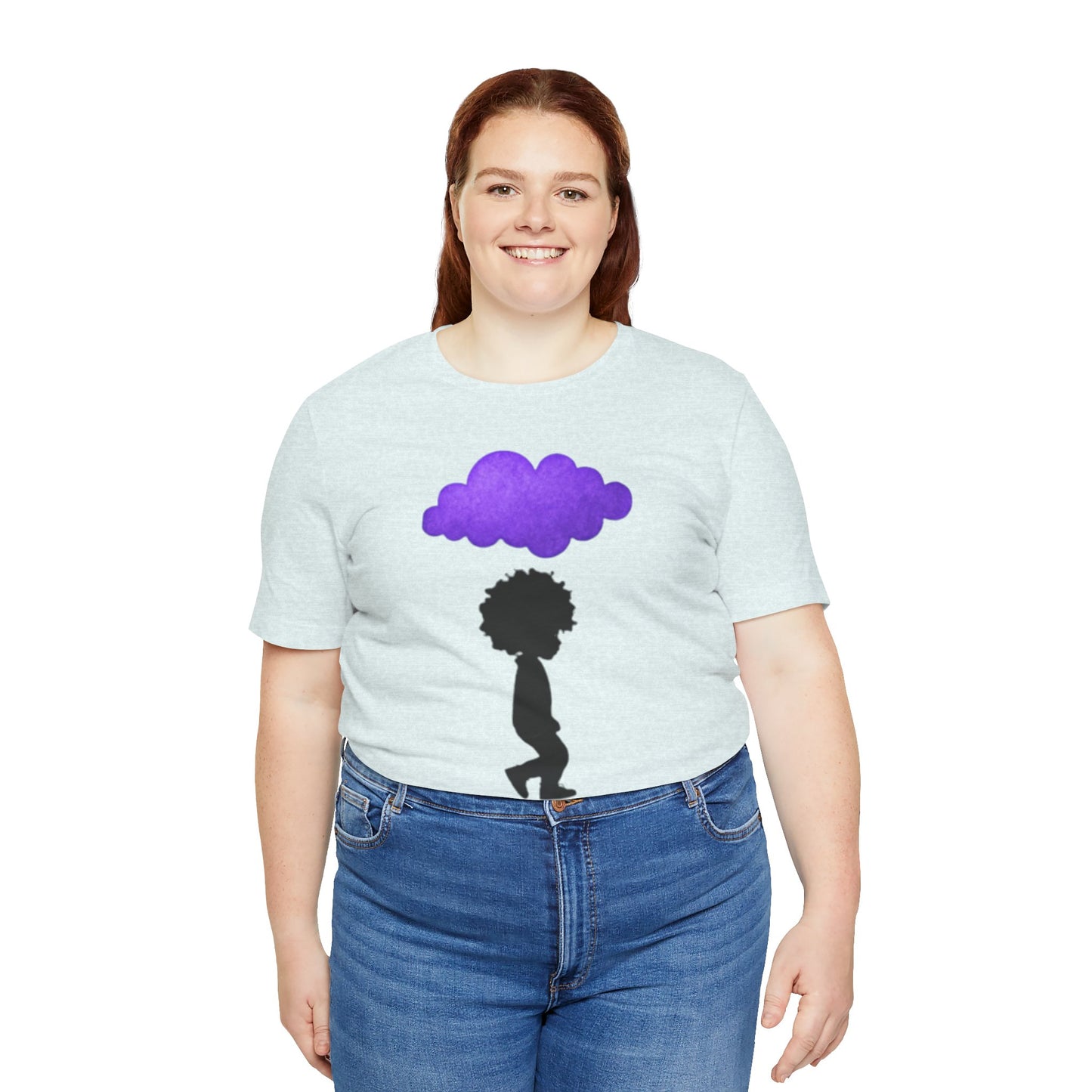 Purple Cloud Design (Paradise)- Unisex Tee - Embrace Your Creative Vibe