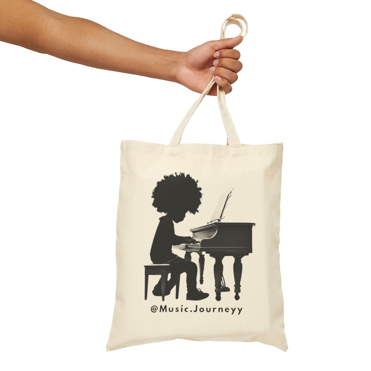 Journeyy’s Classic Logo - Cotton Canvas Tote Bag